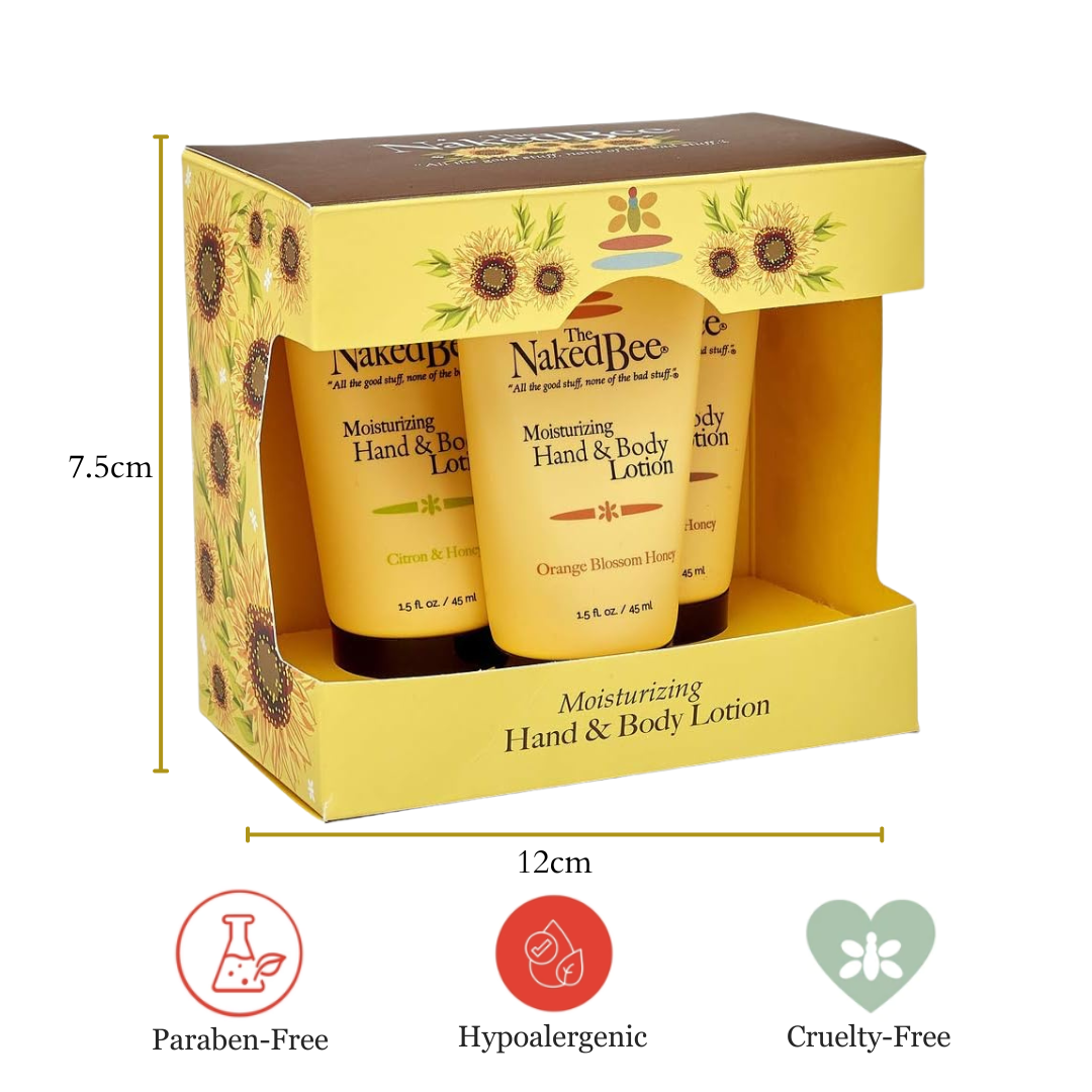 The Naked Bee - Hand and Body Lotion Trio