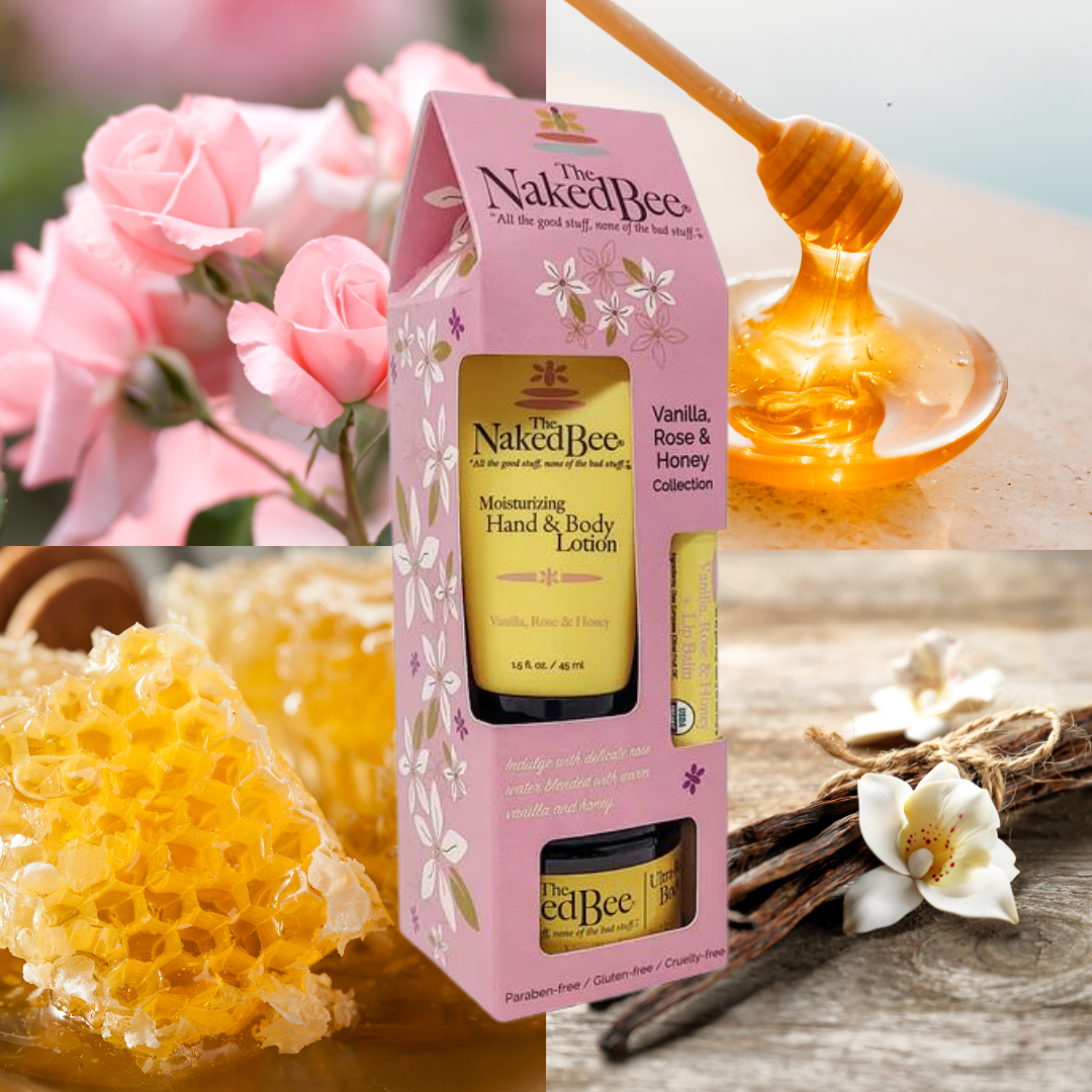 The Naked Bee - Gift Collection - Vanilla, Rose & Honey