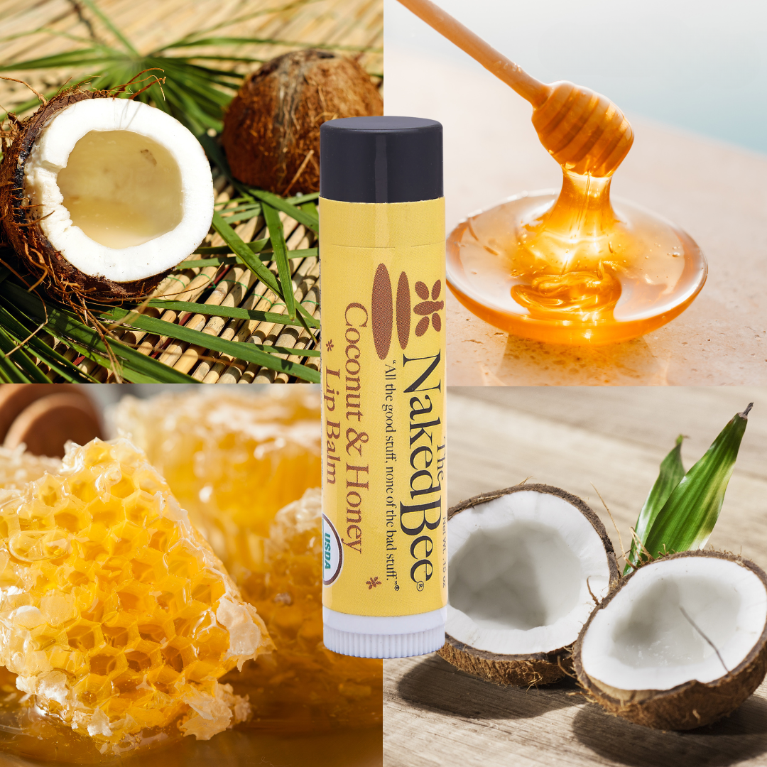 The Naked Bee - Organic Lip Balm - Coconut & Honey