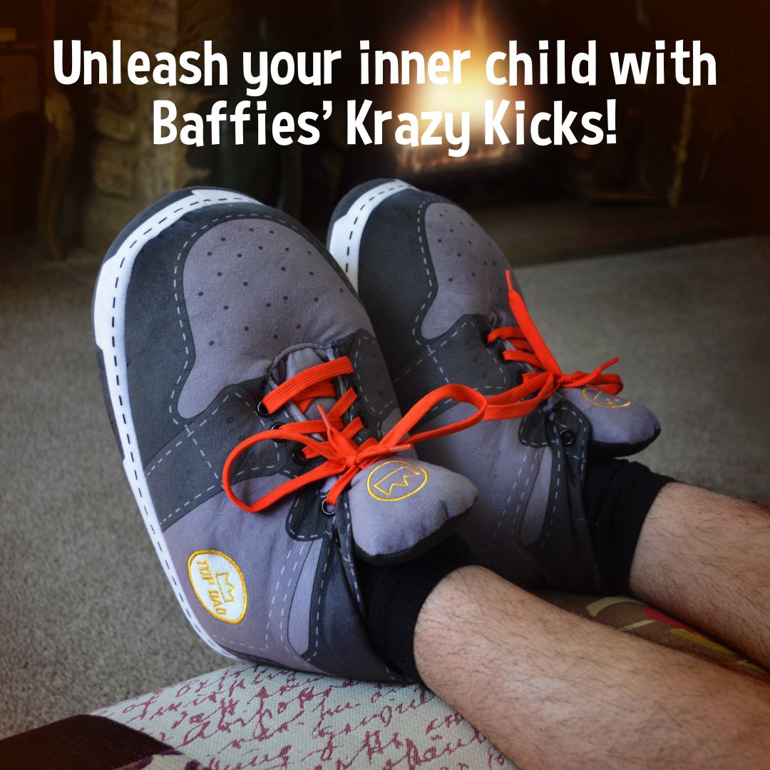 Baffies Krazy Kicks - Top Dad - Slippers - Large