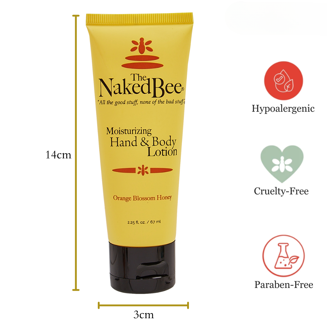The Naked Bee - Hand & Body Lotion 2.25oz  - Orange Blossom Honey