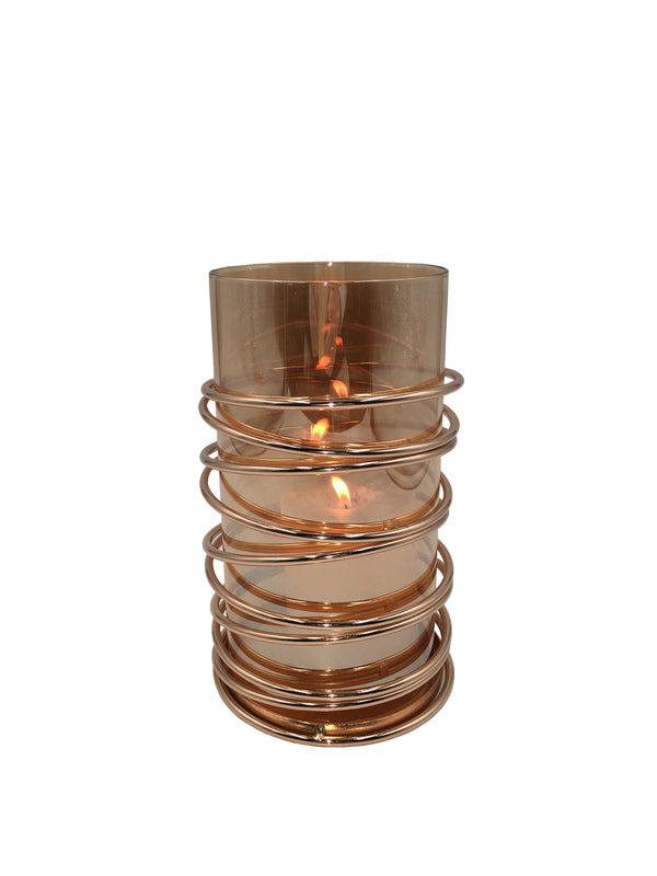 Cello Metal Candle Holder - Spiral Large