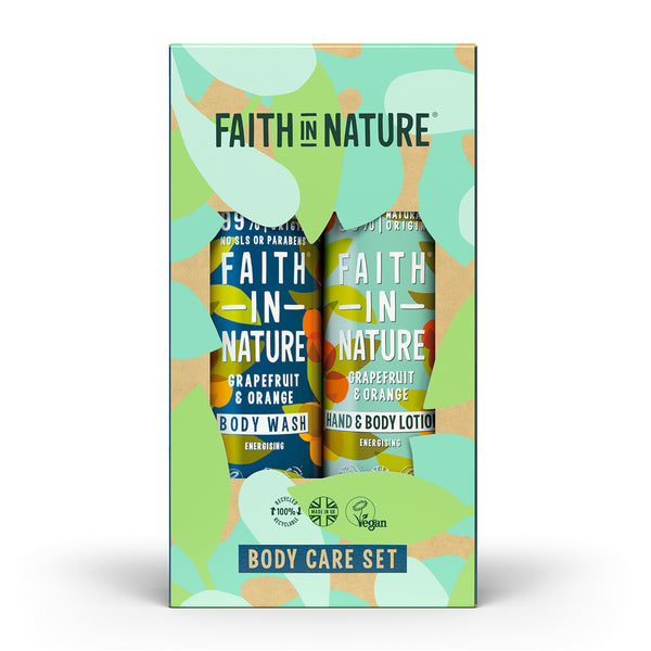 Faith in Nature Body Care Duo 2 x 400ml - Grapefruit & Orange
