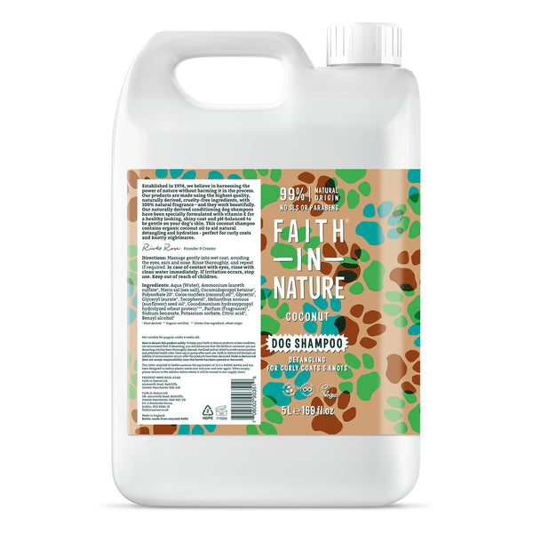 Faith in Nature - Coconut Dog Shampoo 5Ltr