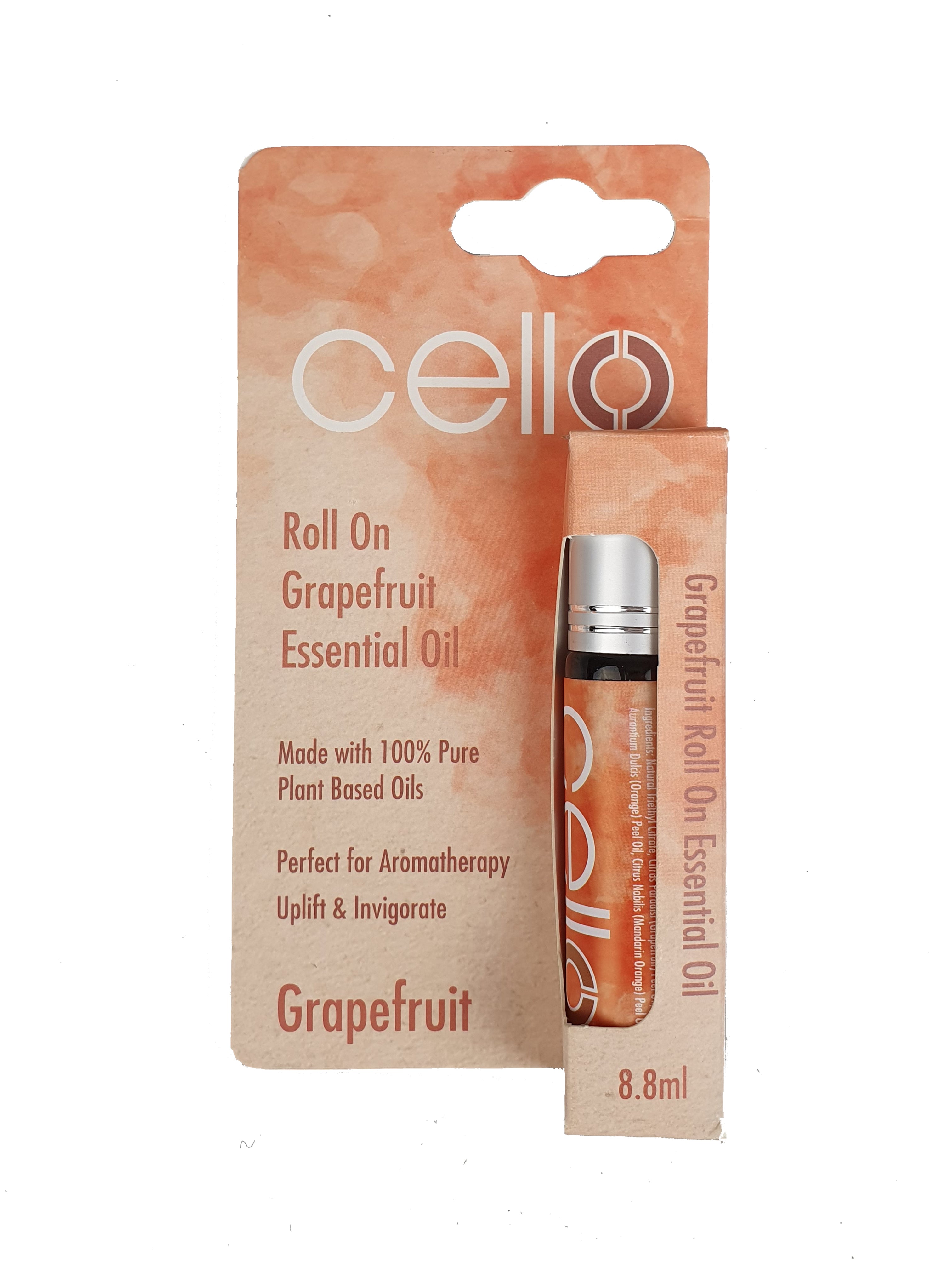 Cello - Grapefruit Roll On Natural Essential Oil 8.8ml