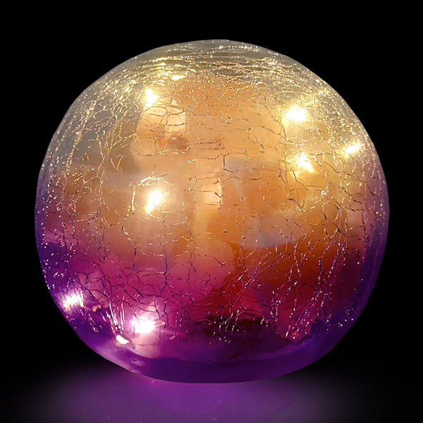 The Salt of Life Himalayan Crackle Ball 12cm - Violet