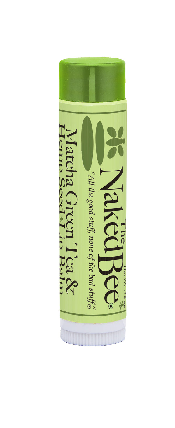 The Naked Bee - Organic Lip Balm - Matcha Green Tea & Hemp Seed Oil
