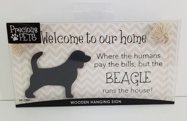 Splosh Precious Pets Hanging Sign - Beagle