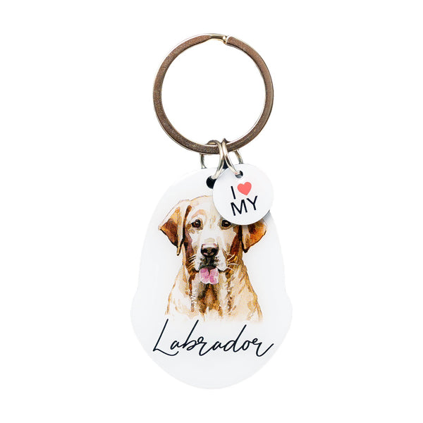 This cute Labrador Keychain is the perfect way to celebrate your love for your pet! Whether for yourself of as a gift for the ultimate dog lover. This Keychain is one of 32 dog breeds featured in the Pets Keyring collection.
Dimentions Approx: 5.5 x 4 x 01