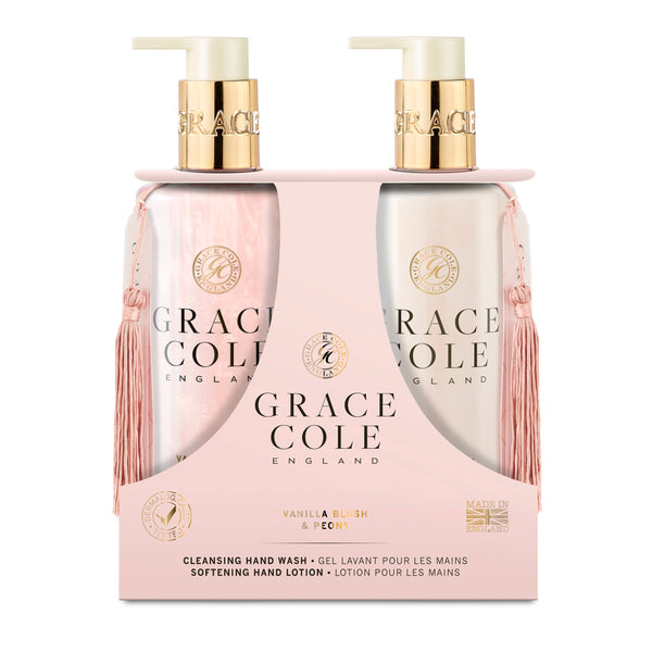 Grace Cole Hand Care Duo 300ml Vanilla Blush & Peony