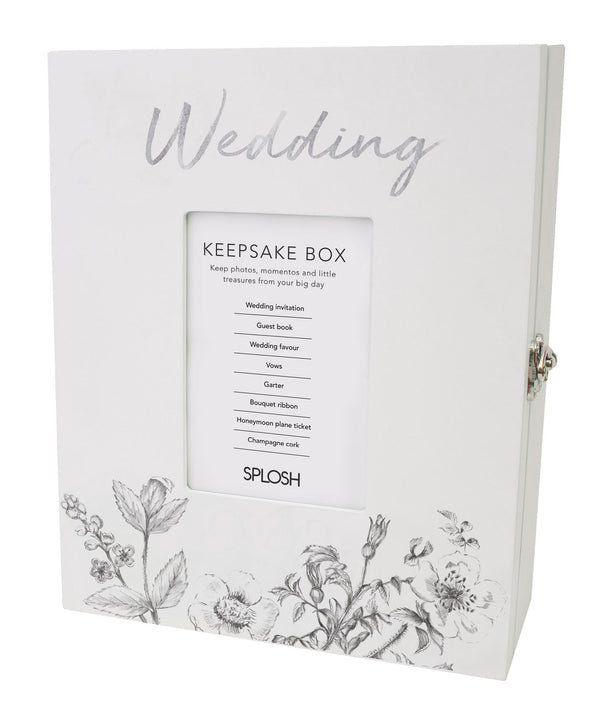 Let them look back on their special day with Splosh's Wedding Keepsake Box. This beautiful keepsake box makes a wonderfully unique gift for newlyweds to keep their memories safe. 