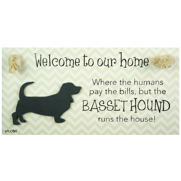 Splosh Precious Pets Hanging Sign - Basset Hound