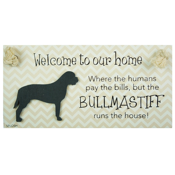 Splosh Precious Pets Hanging Sign - Bull Mastiff