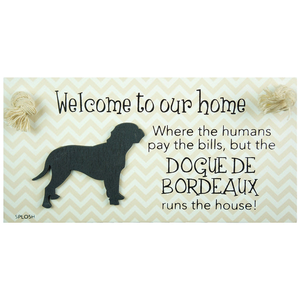 Splosh Precious Pets Hanging Sign - Dogue de Bordeaux