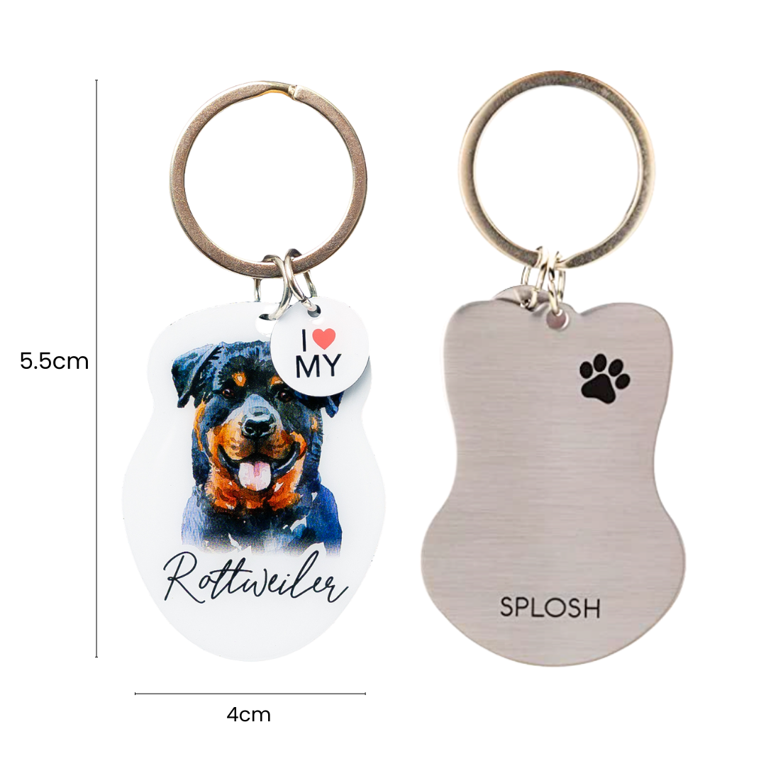 Splosh Pet Keyring - Rottweiler
