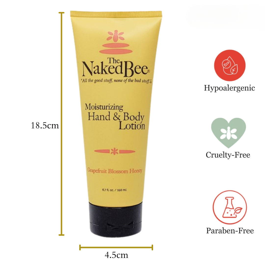 The Naked Bee - Hand & Body Lotion 6.7oz - Grapefruit Blossom Honey