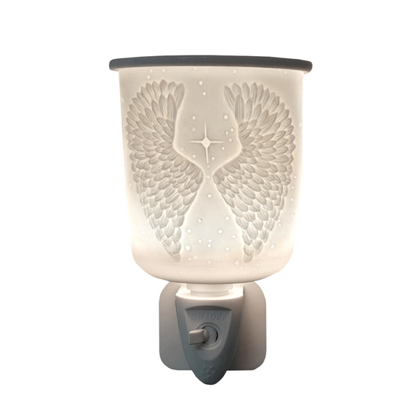 Cello - Porcelain Plug In Electric Melt Warmer - Angel Wings