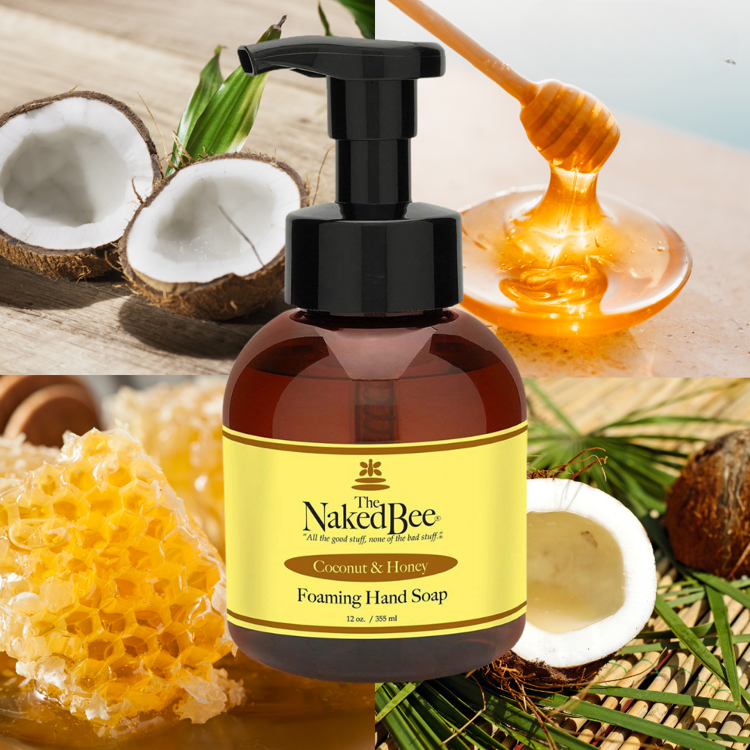 The Naked Bee - Foaming Hand Soap 12oz - Coconut & Honey