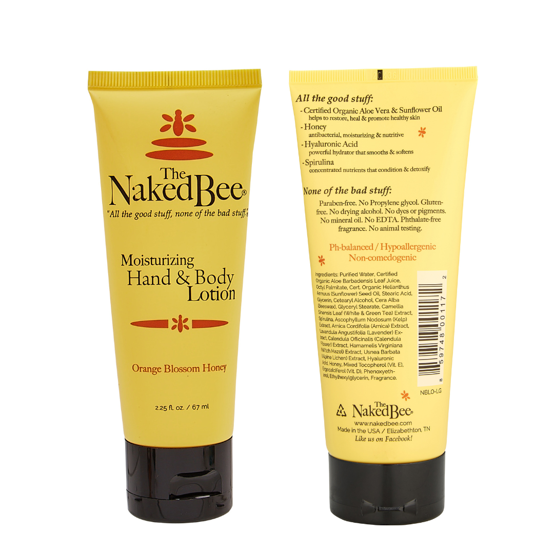 The Naked Bee - Hand & Body Lotion 2.25oz  - Orange Blossom Honey