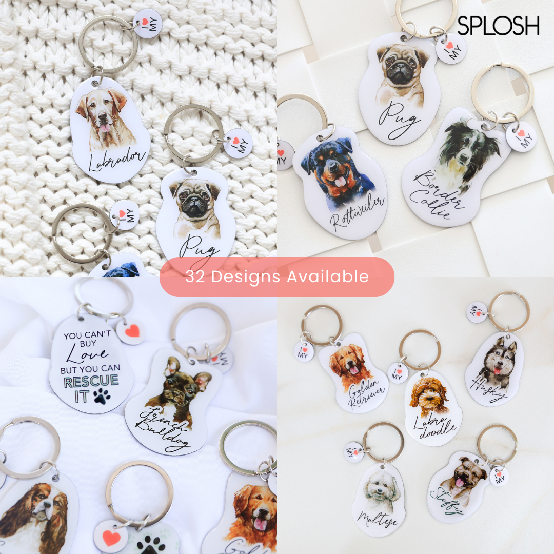 Splosh Pet Keyring - Best Friend Has Paws