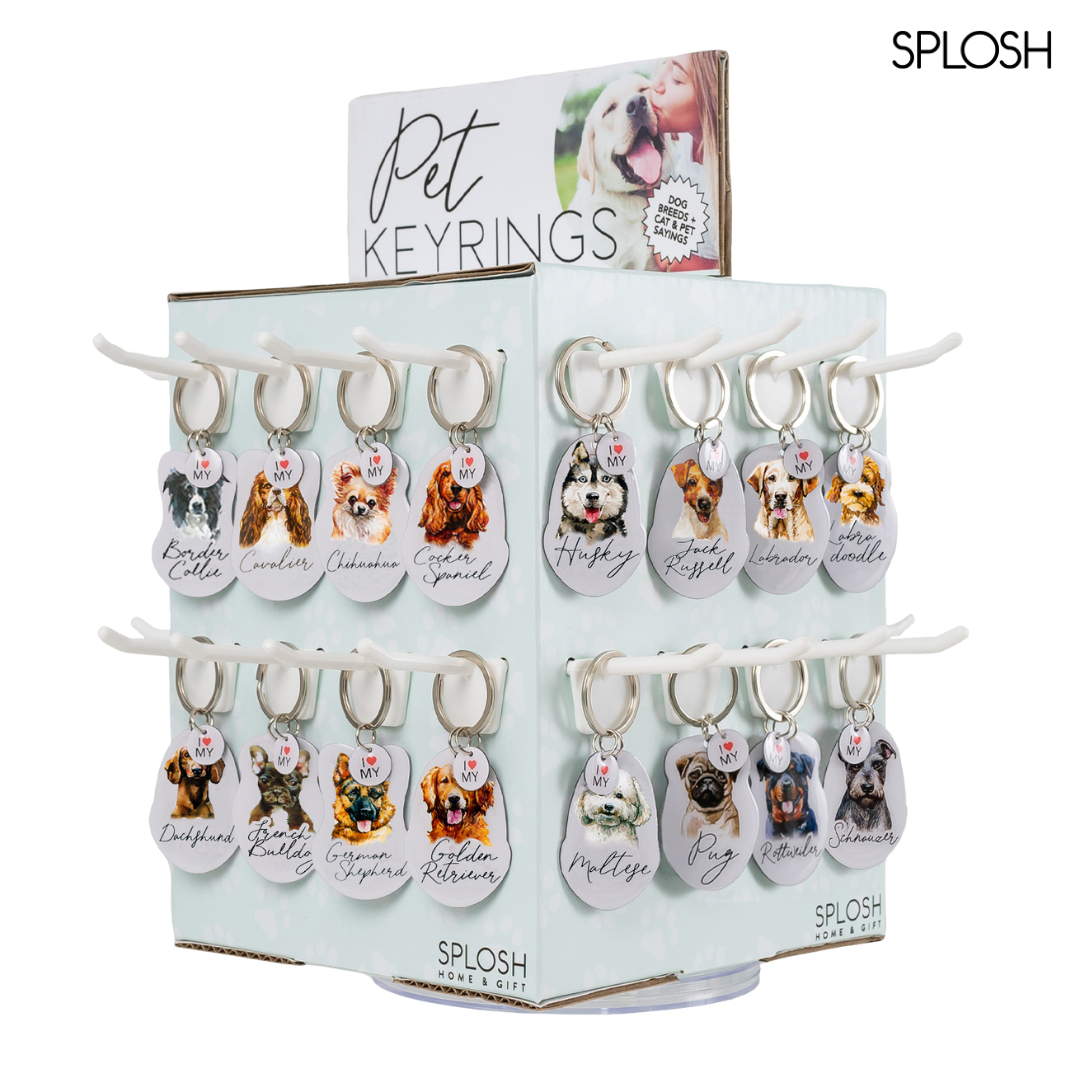Splosh Pet Keyring - Best Friend Has Paws
