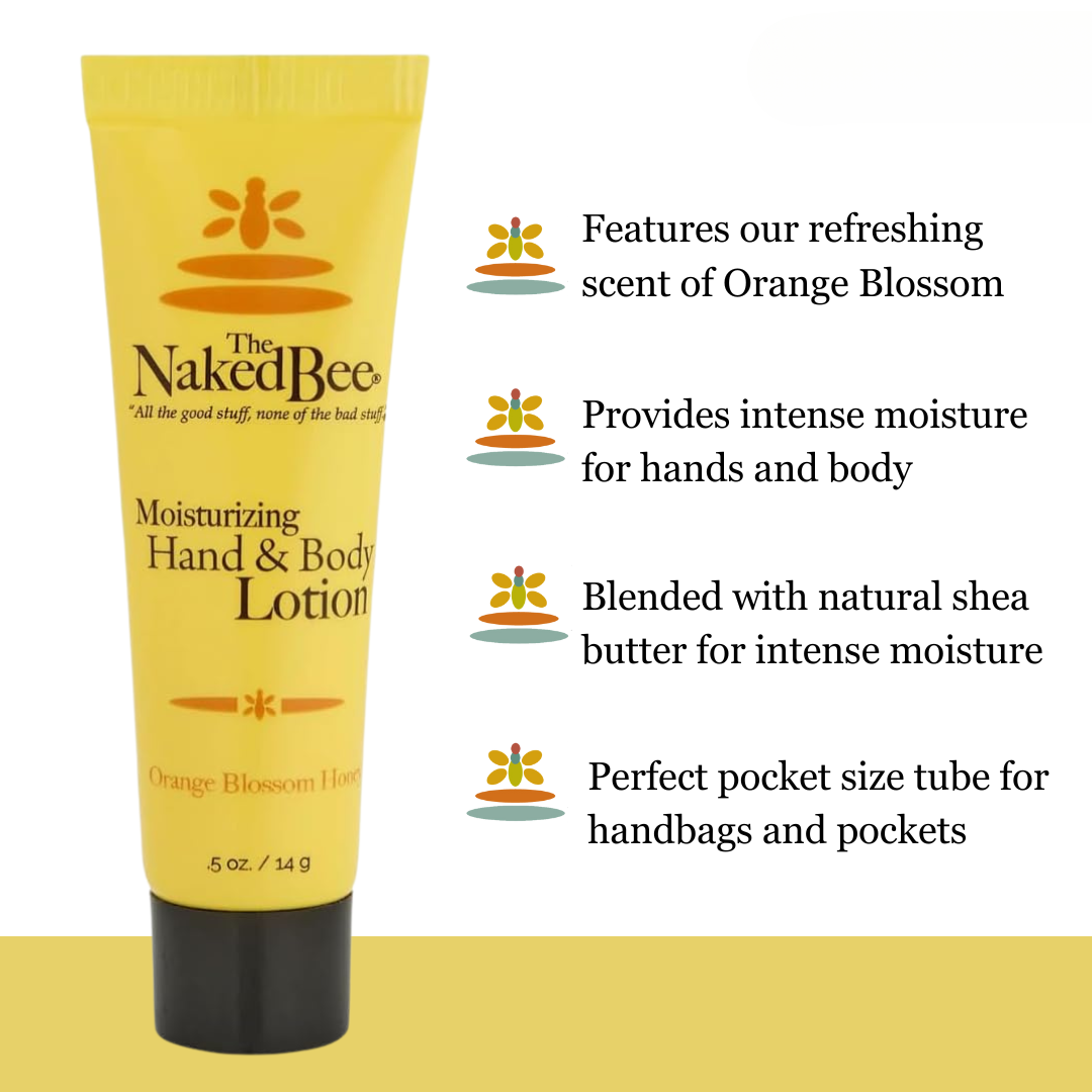 The Naked Bee - Hand & Body Lotion 0.5oz - Orange Blossom Honey