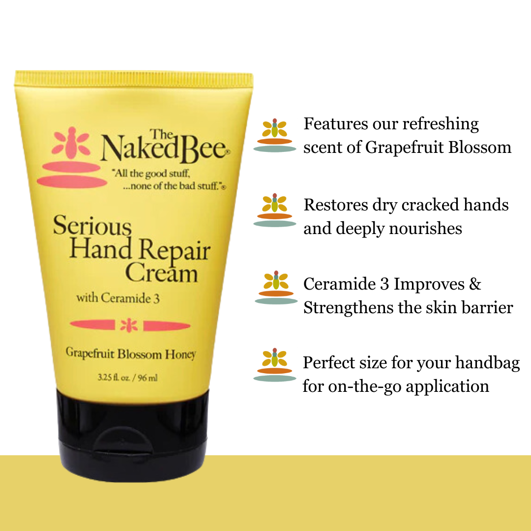 The Naked Bee - Serious Hand Repair Cream - Grapefruit Blossom Honey