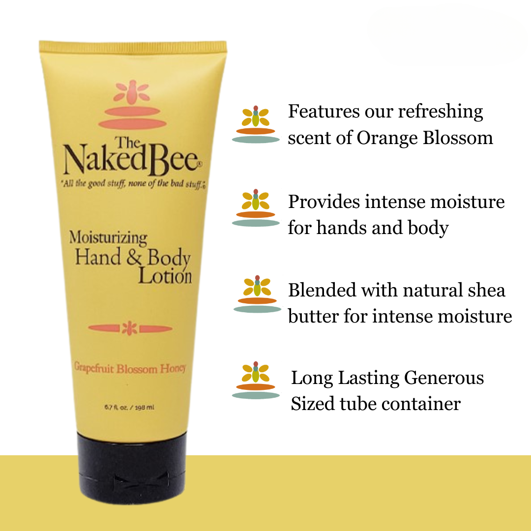 The Naked Bee - Hand & Body Lotion 6.7oz - Grapefruit Blossom Honey