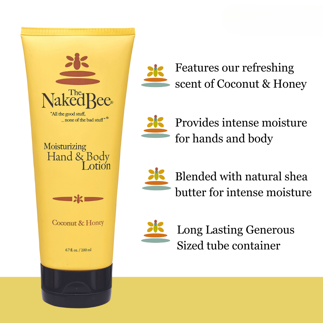 The Naked Bee - Hand & Body Lotion 6.7oz - Coconut & Honey