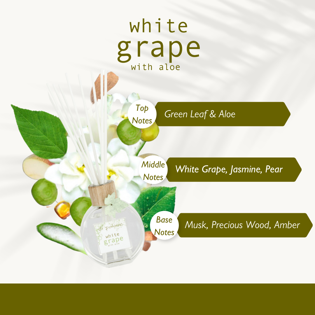 Di Palomo - Fragrant Reed Diffuser Set 100ml - White Grape