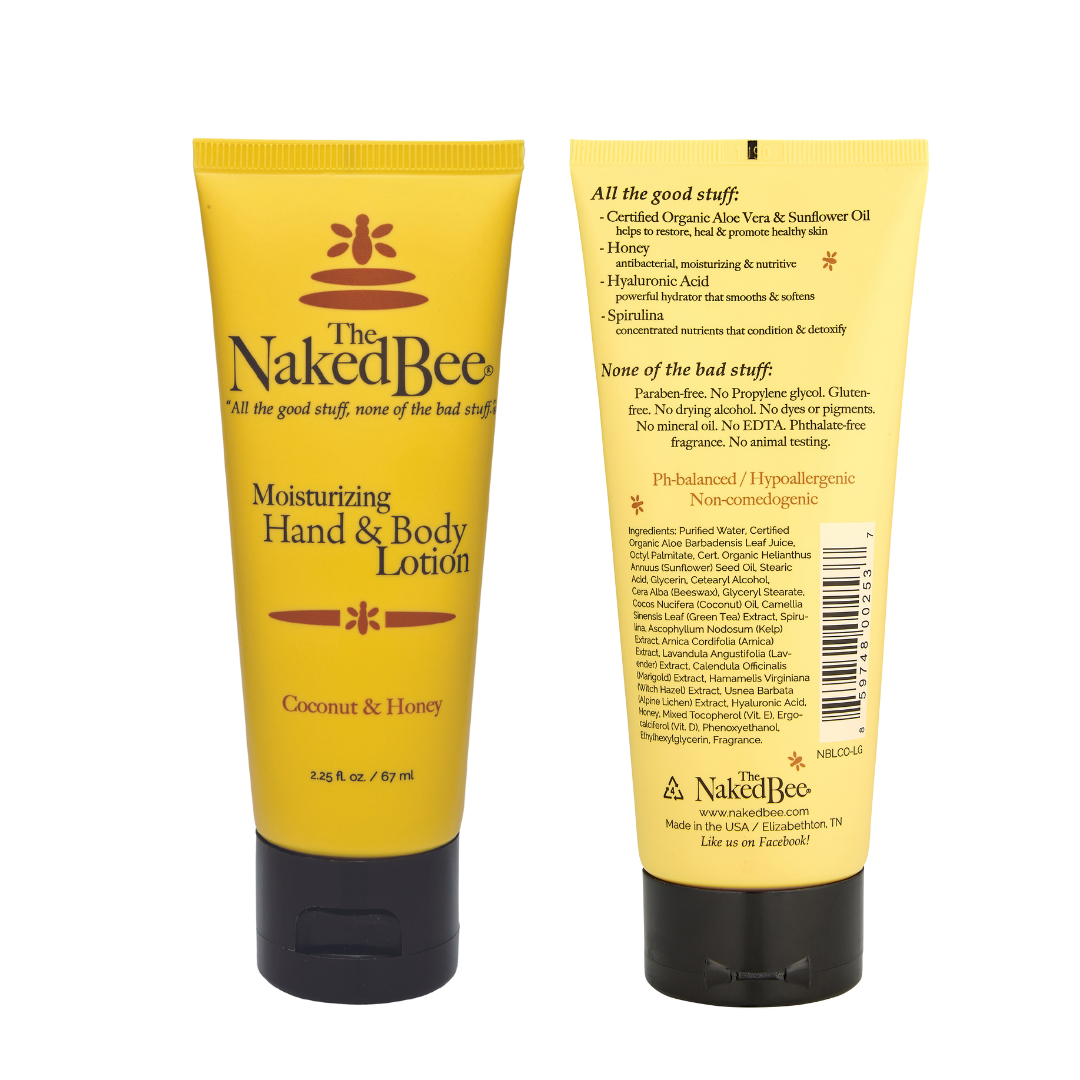 The Naked Bee - Hand & Body Lotion 2.25oz - Coconut & Honey