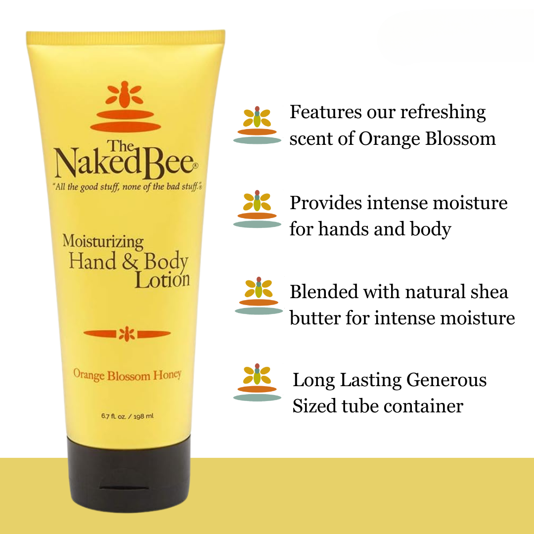 The Naked Bee - Hand & Body Lotion 6.7oz  - Orange Blossom Honey