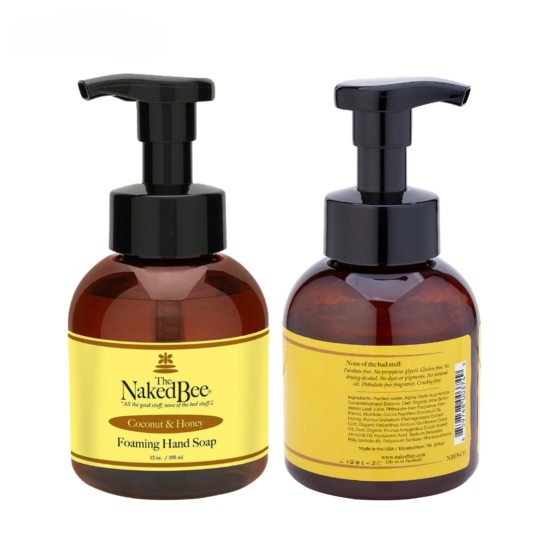 The Naked Bee - Foaming Hand Soap 12oz - Coconut & Honey