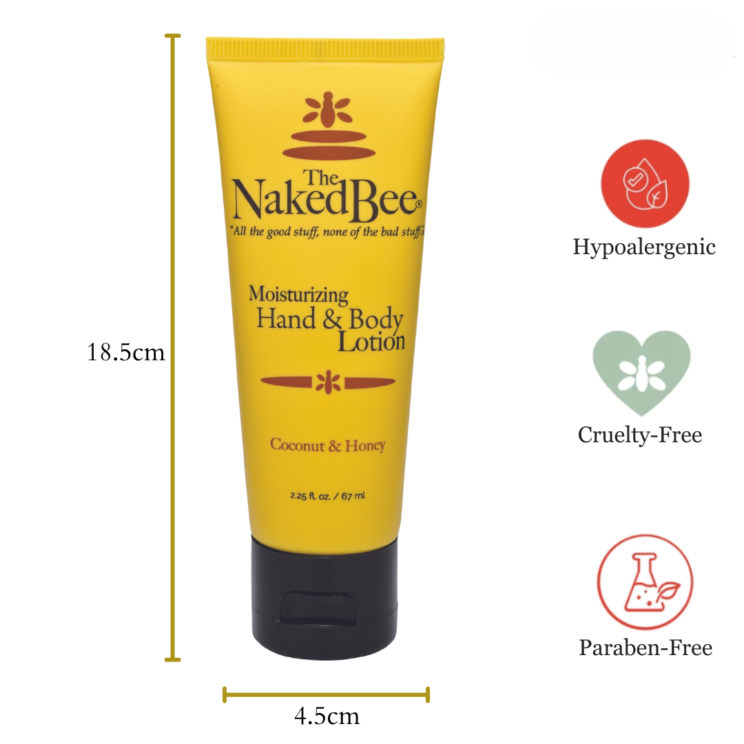 The Naked Bee - Hand & Body Lotion 2.25oz - Coconut & Honey