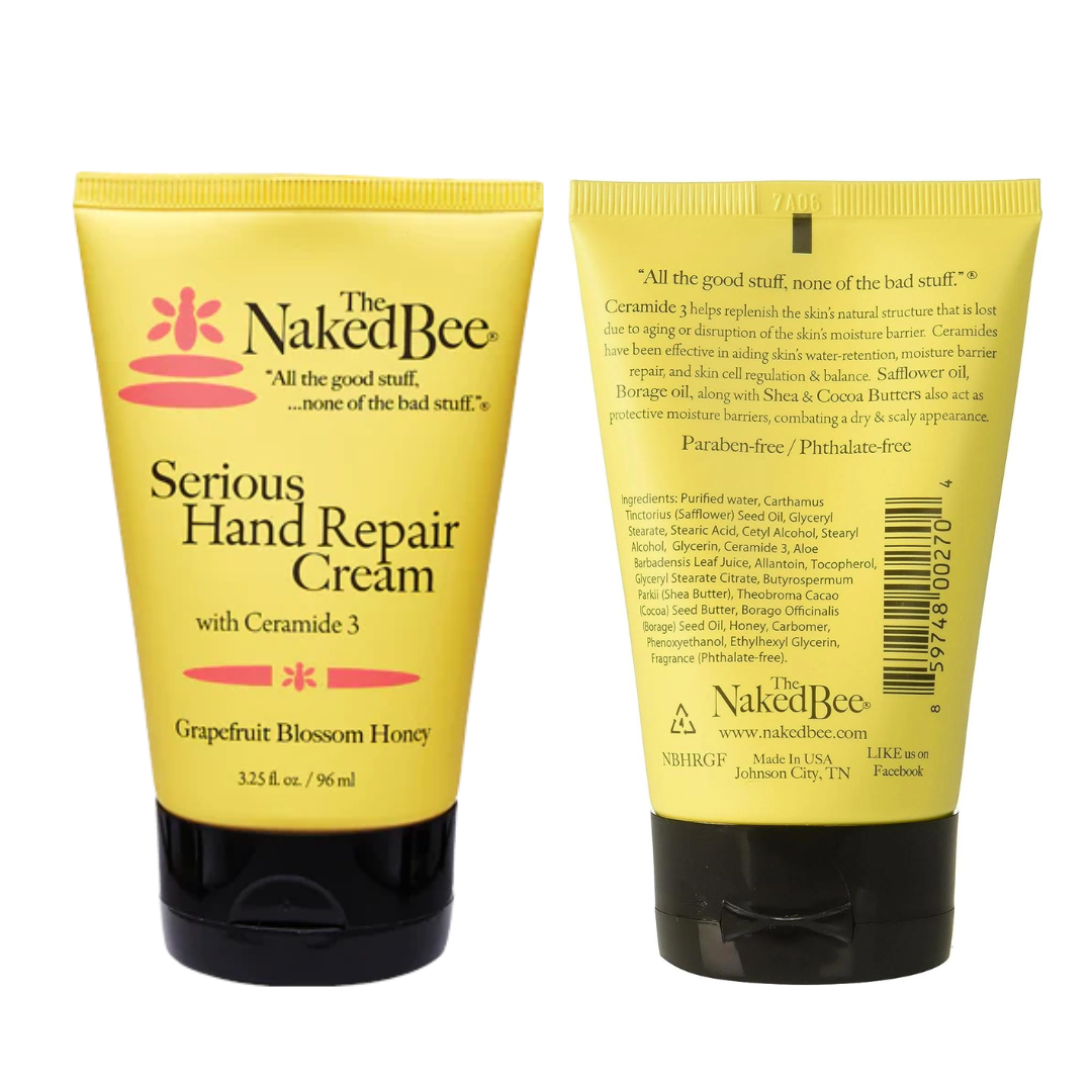 The Naked Bee - Serious Hand Repair Cream - Grapefruit Blossom Honey