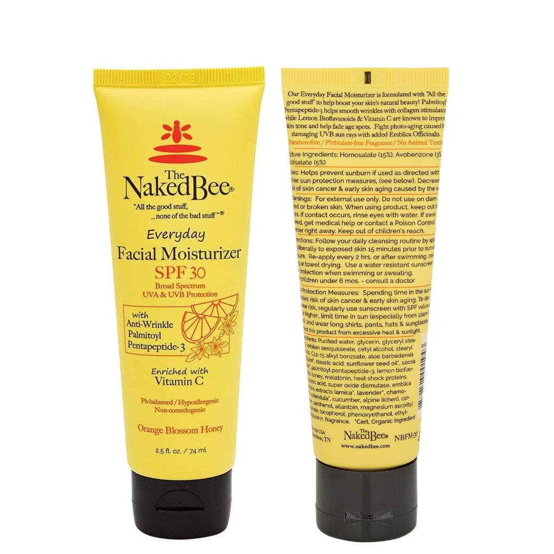 The Naked Bee - Everyday Facial Moisturiser 2.5oz - Orange Blossom Honey