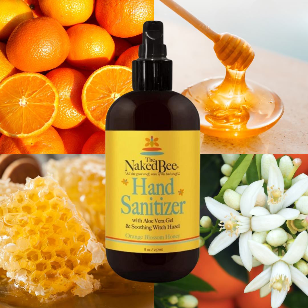 The Naked Bee - Orange Blossom Honey - Hand Sanitiser 8oz