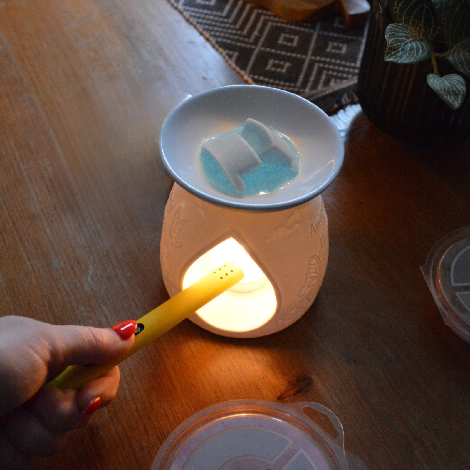 WoodWick Mini Hourglass Wax Melt - Denim