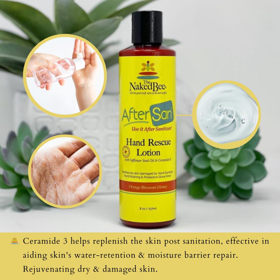 The Naked Bee Honey AfterSan Hand Rescue 8oz - Orange Blossom