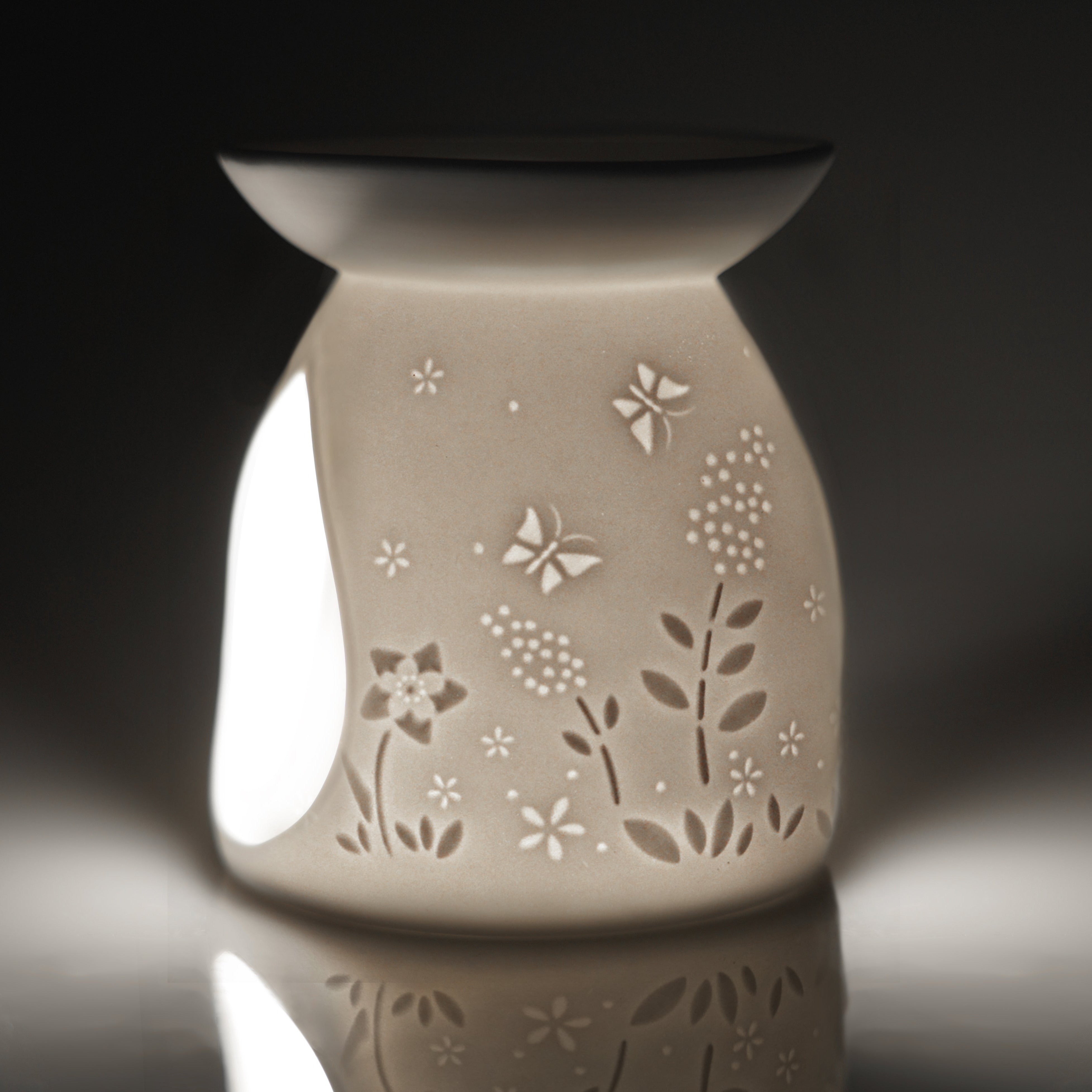 Cello - Porcelain Tealight Wax Melt Burner - Flower