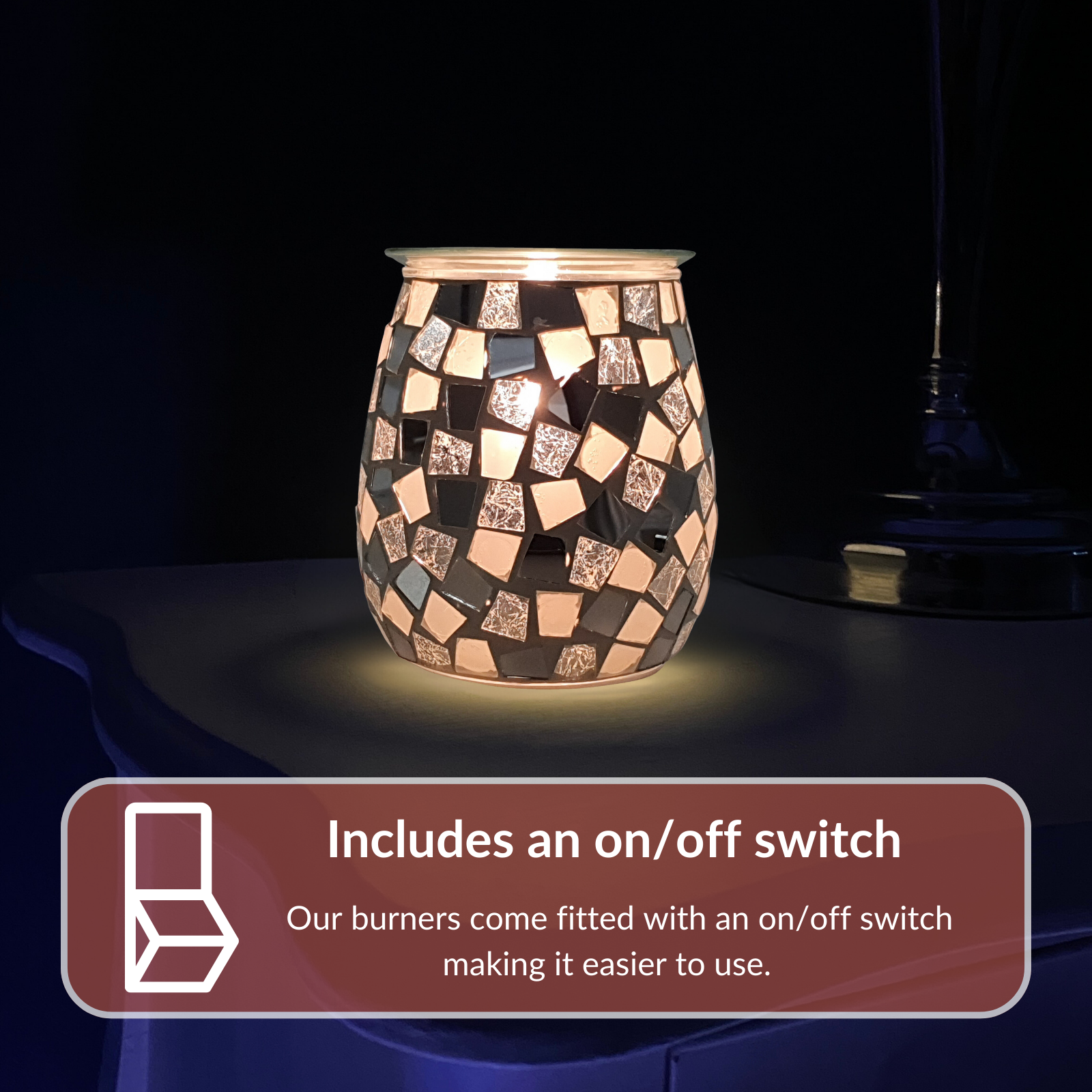 Cello Electric Wax Burner - Medium - Mirrored