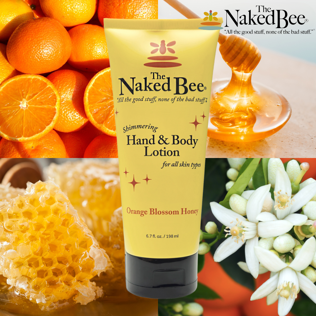 The Naked Bee - Shimmering Hand & Body Lotion 6.7oz - Orange Blossom Honey
