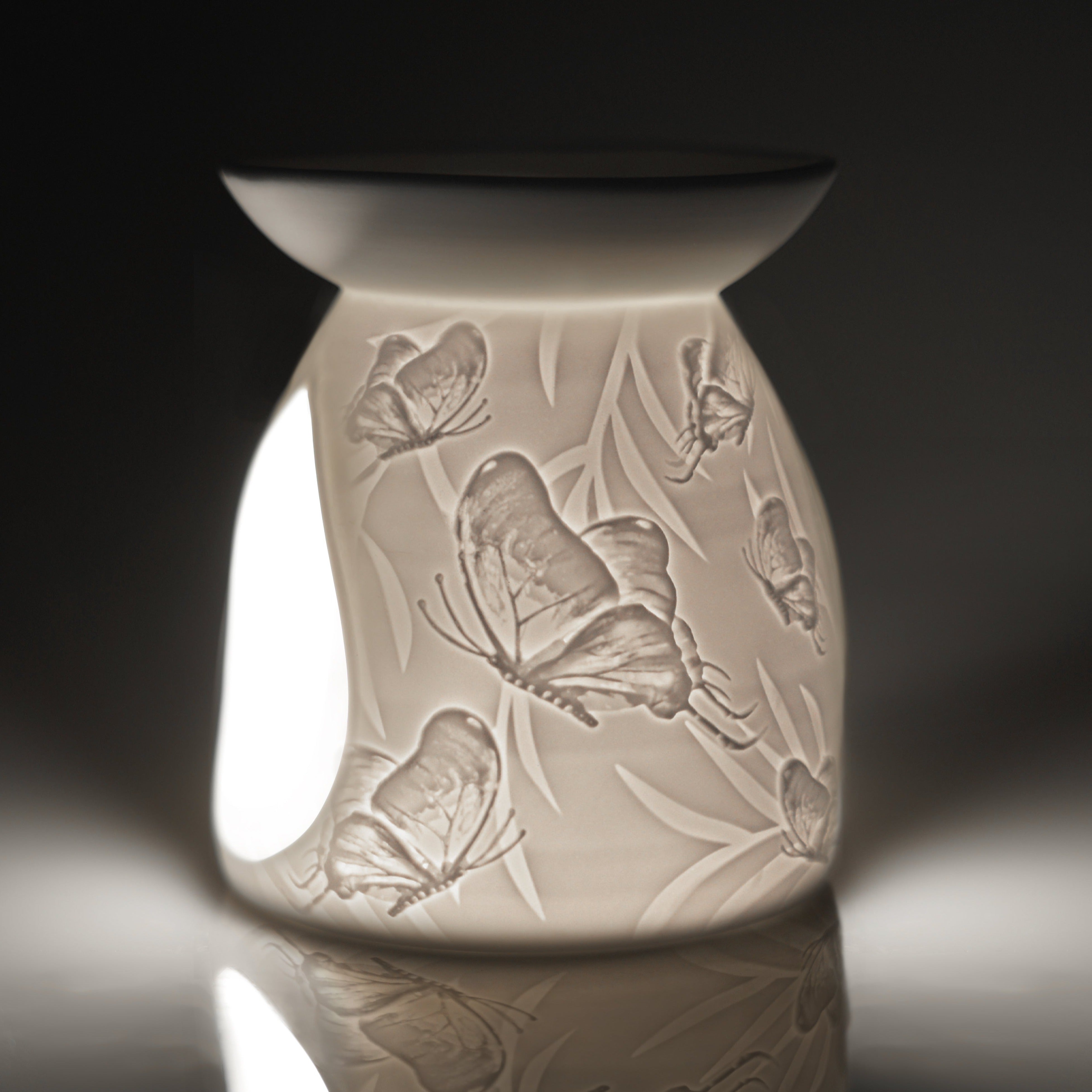 Cello - Porcelain Tealight Wax Melt Burner - Butterfly