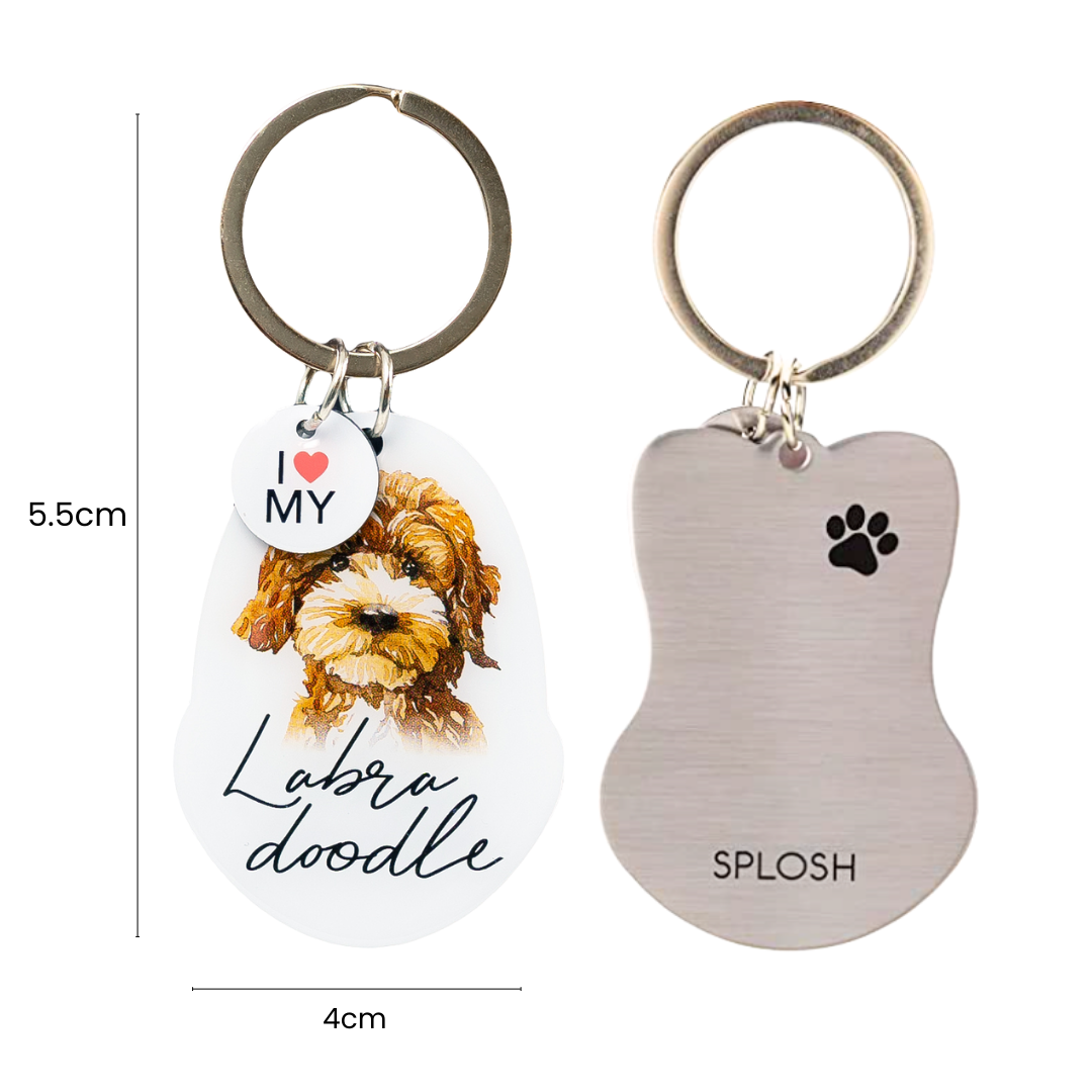 Splosh Pet Keyring - Labradoodle