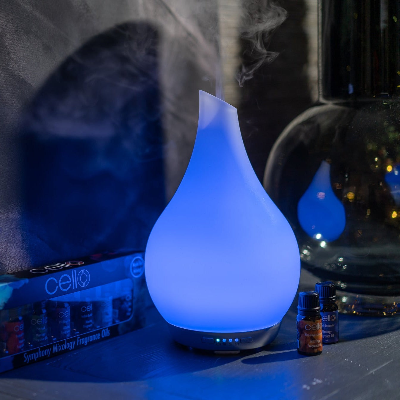 Cello - Large Ultrasonic Diffuser - Art Glass - Frosted