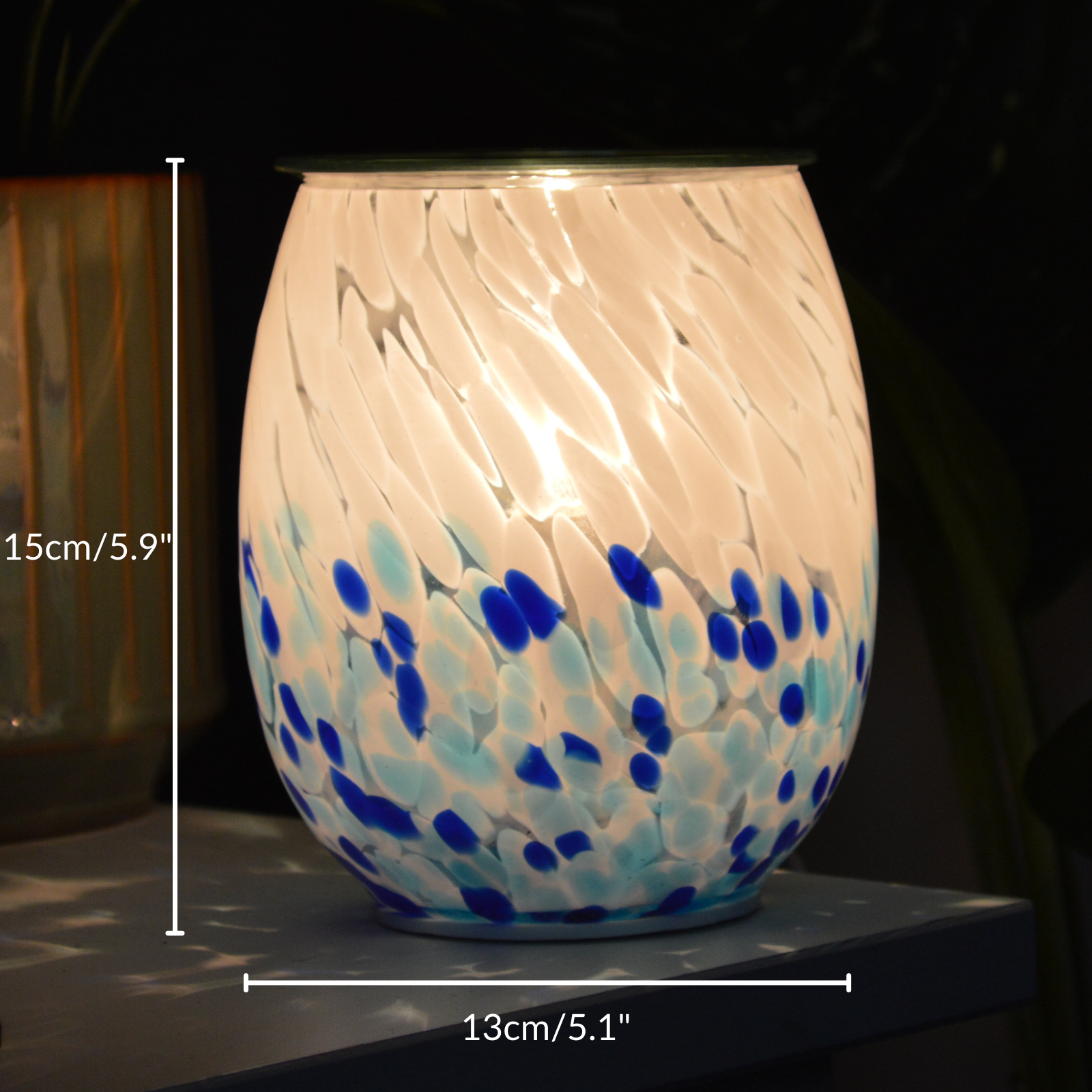 Cello Electric Wax Burner - Art Glass Crashing Waves