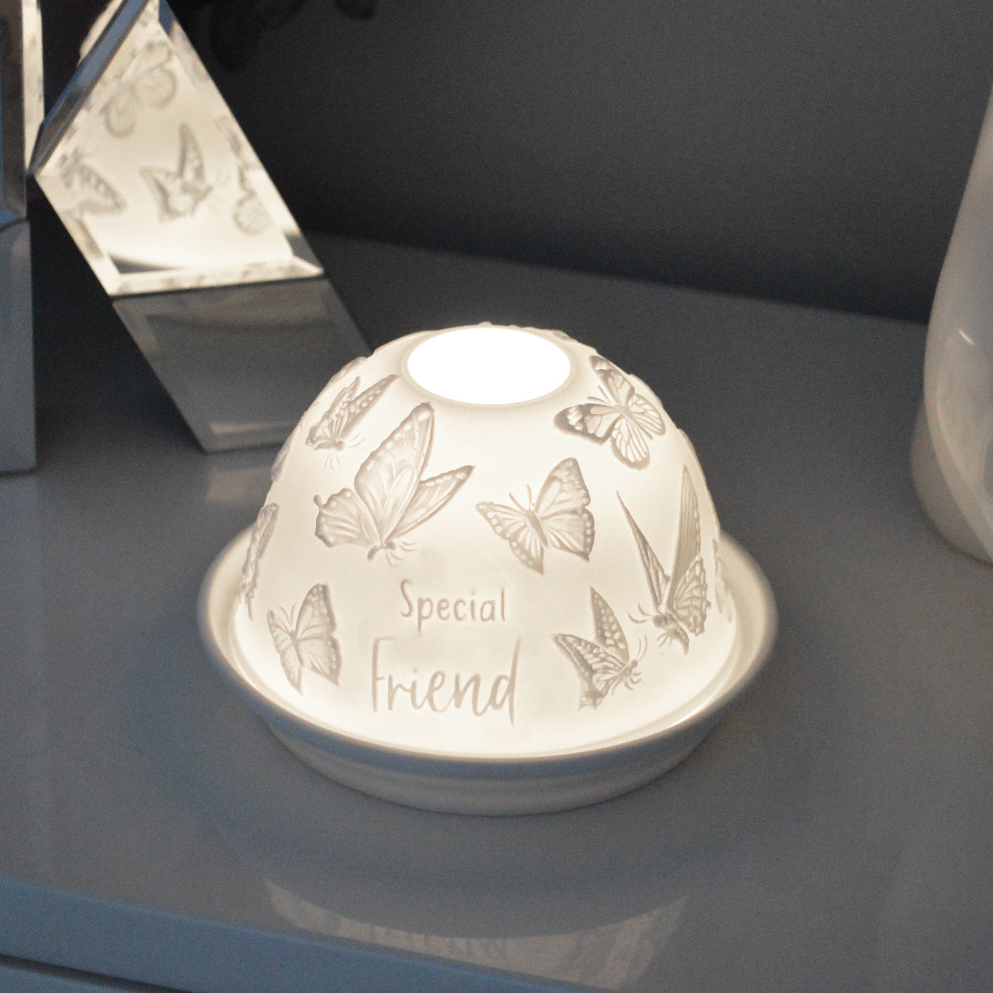 Cello - Tealight Dome - Special Friend Butterfly