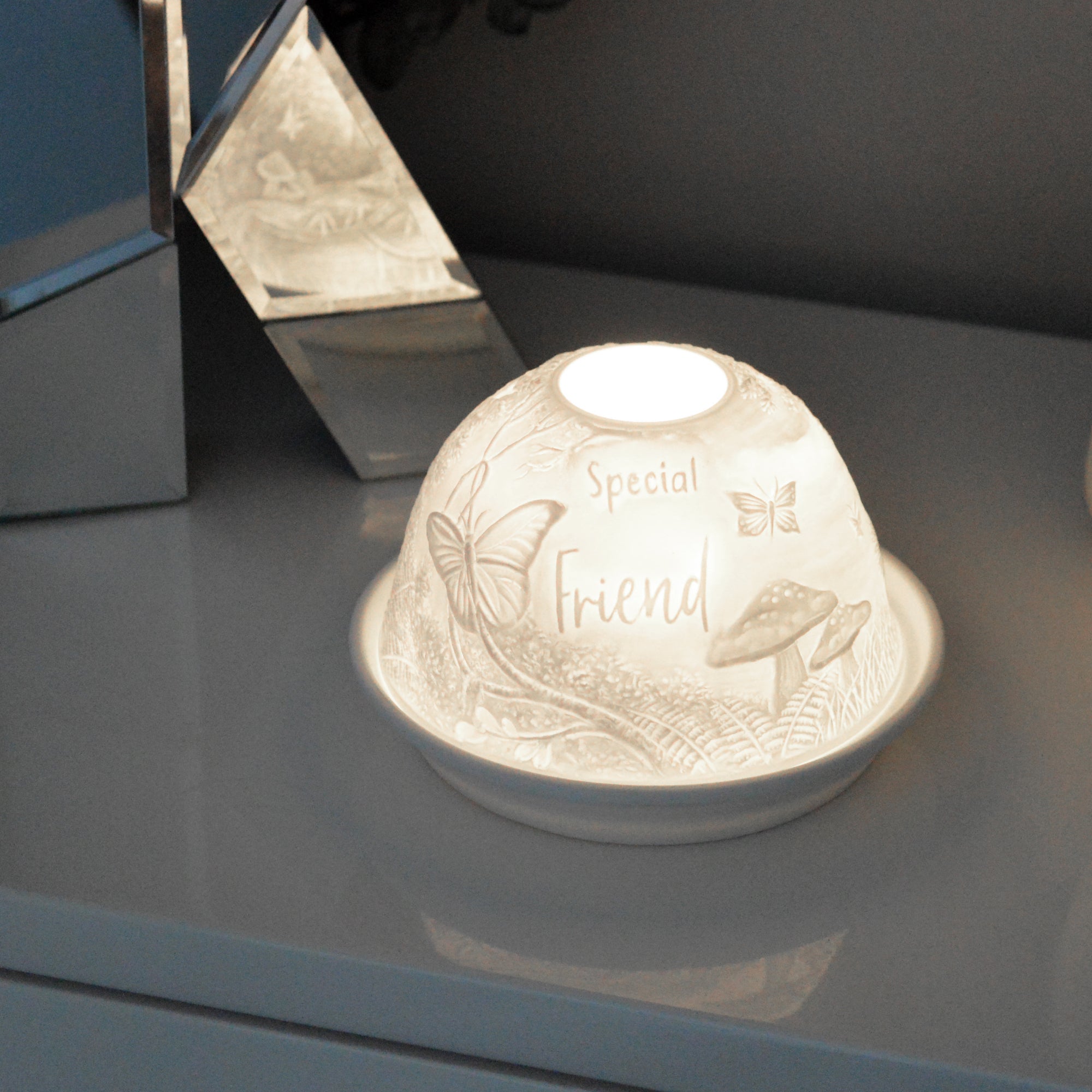 Cello - Tealight Dome - Special Friend Woodland