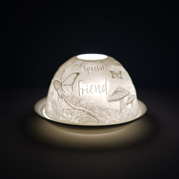 Cello - Tealight Dome - Special Friend Woodland