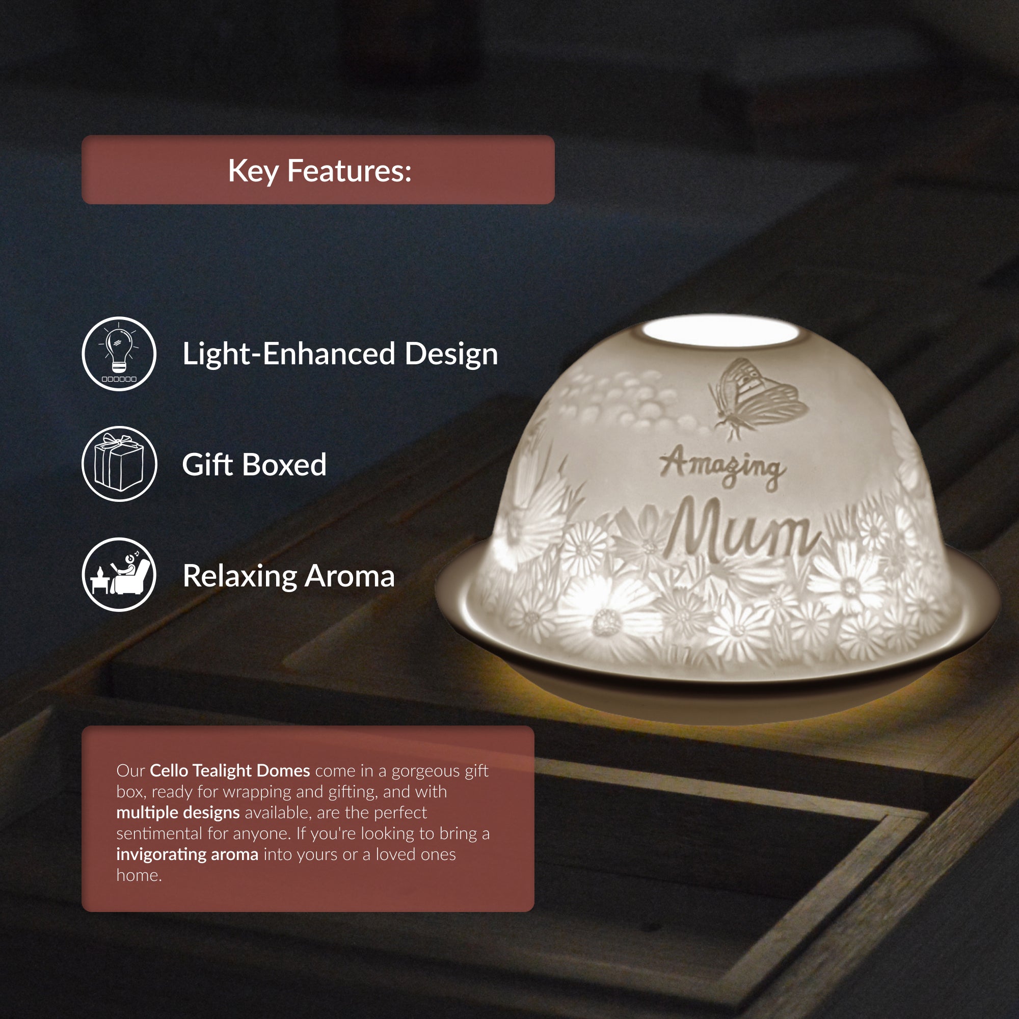 Cello - Tealight Dome - Amazing Mum